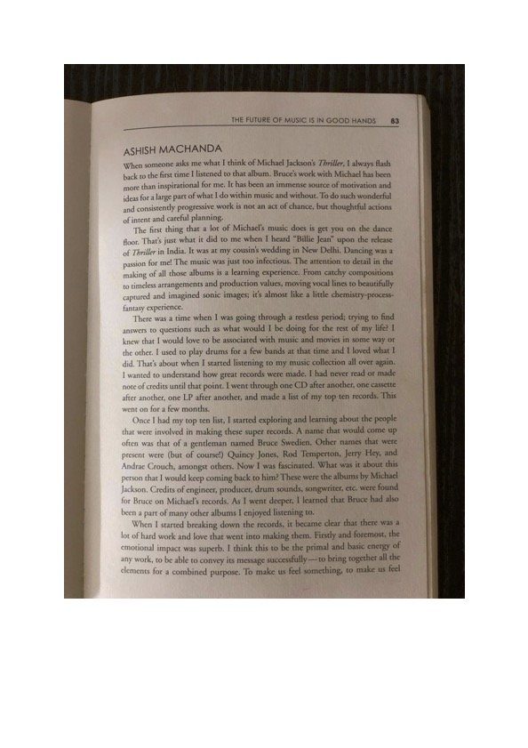 Page 83, the Ashish Manchanda contribution