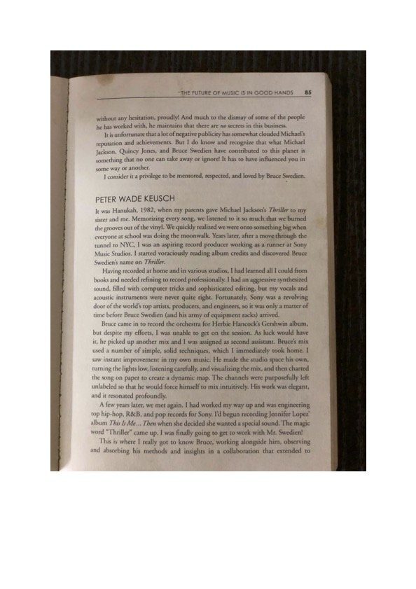 Further page from the chapter